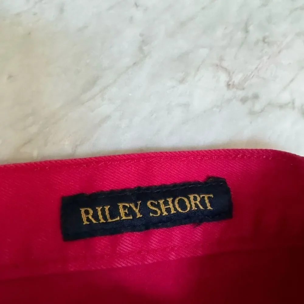 Lucky Brand Riley cut-off shorts red/pink jean shorts size 4/27